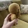 Baby Cthulhu Amigurumi Pattern step 2 - assembly progress
