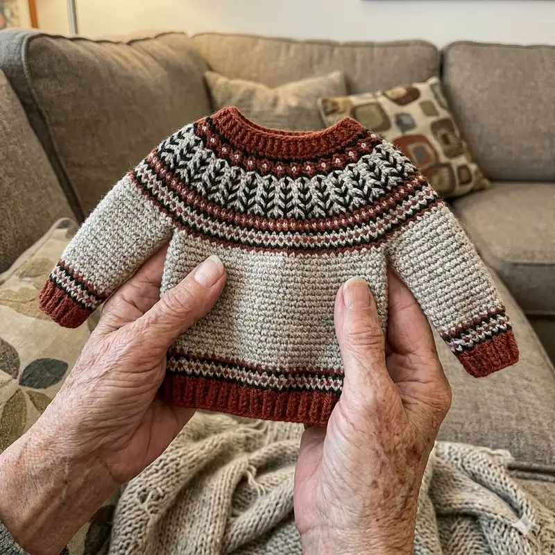 Complimentary Intermediate crochet pattern: Embla's Mom Sweater Pattern - Simple to follow guide