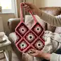 Granny Square Purse Pattern step 4 - final assembly and finishing