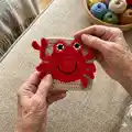 Crab Granny Square Pattern step 1 - construction progress