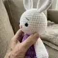 Lily Bunny Amigurumi Pattern step 2 - assembly progress