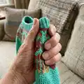 Pepper the Fox Sweater Pattern step 2 - assembly progress
