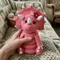Triceratops Amigurumi Pattern step 1 - construction progress