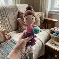 Doll Boo Amigurumi Pattern step 1 - construction progress