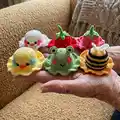 Summertime Cuties Amigurumi Pattern step 1 - construction progress