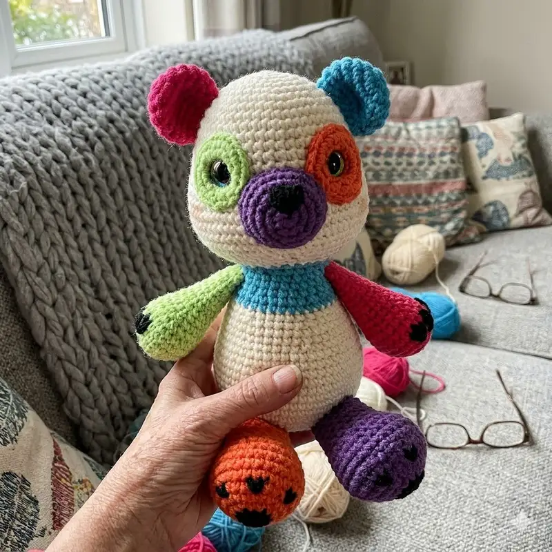 Quality crochet pattern: Dottie the Panda Amigurumi Pattern - Intermediate level guide with complete instructions