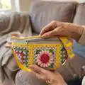Floral Crossbody Bag Pattern step 4 - final assembly and finishing