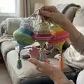 Boho Summer Lampion Pattern step 2 - assembly progress