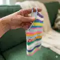 Caron Crochet Halter Top Pattern step 2 - assembly progress