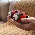Ladybug Amigurumi Pattern step 2 - assembly progress