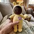 Mimosa Doll Amigurumi Pattern step 1 - construction progress