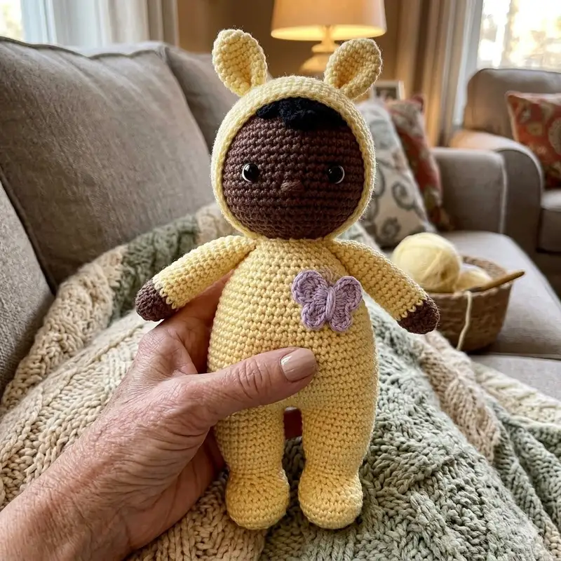 Complimentary Advanced crochet pattern: Mimosa Doll Amigurumi Pattern - Simple to follow guide