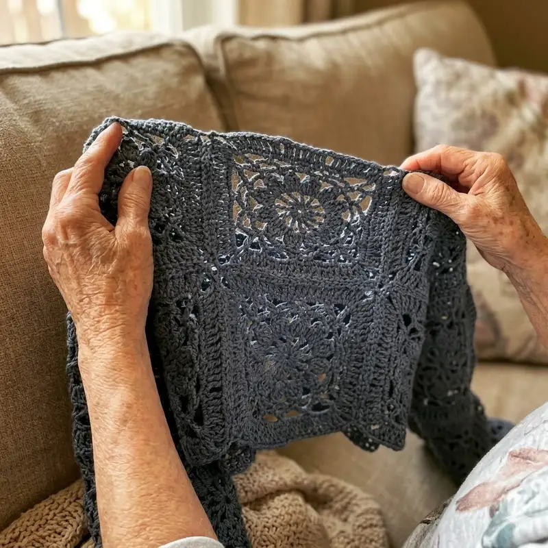 Quality crochet pattern: The Cornflower Sweater Pattern - Intermediate level guide with complete instructions