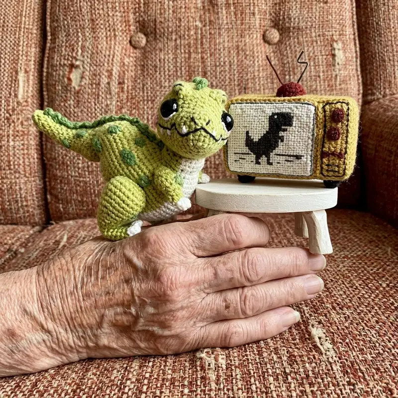 Complimentary Intermediate crochet pattern: Tyrannosaurus Oliver Amigurumi Pattern - Simple to follow guide