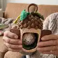 Funny Acorn Amigurumi Pattern step 1 - construction progress