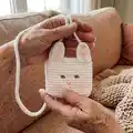 Bunny Bag Amigurumi Pattern step 1 - construction progress