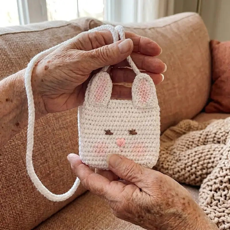 Complimentary Intermediate crochet pattern: Bunny Bag Amigurumi Pattern - Simple to follow guide