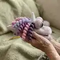 Unicorn Hand Puppet Amigurumi Pattern step 2 - assembly progress