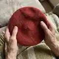 Cinnamon Beret Pattern step 1 - construction progress