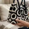 Paris Crochet Bag Pattern step 2 - assembly progress