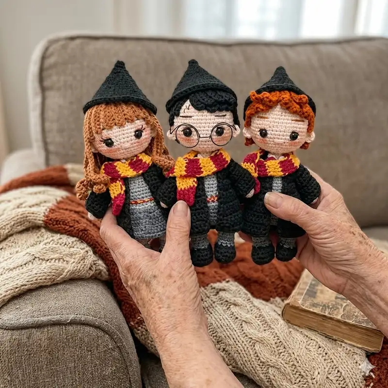 Complimentary Intermediate crochet pattern: Hermione Granger Amigurumi Pattern - Simple to follow guide