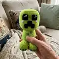 Creeper Amigurumi Pattern step 1 - construction progress
