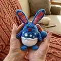 Azumarill Amigurumi Pattern step 1 - construction progress