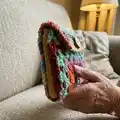 Granny Square Clutch Pattern step 3 - details and accessories