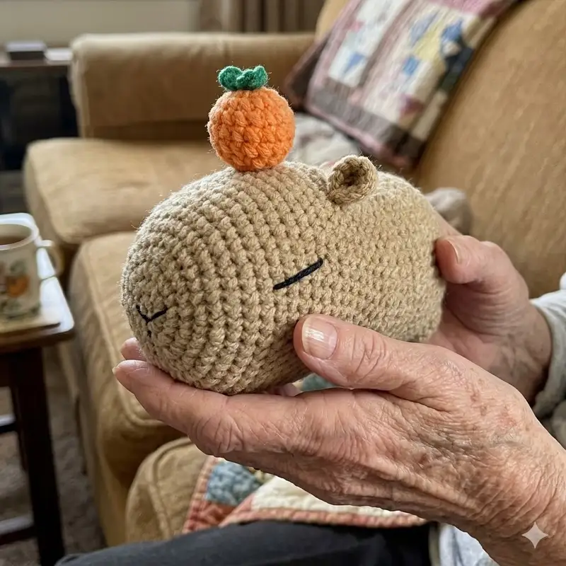Complimentary Intermediate crochet pattern: Capybara Amigurumi Pattern - Simple to follow guide
