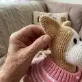 Puppy Corgi Amigurumi Pattern step 2 - assembly progress