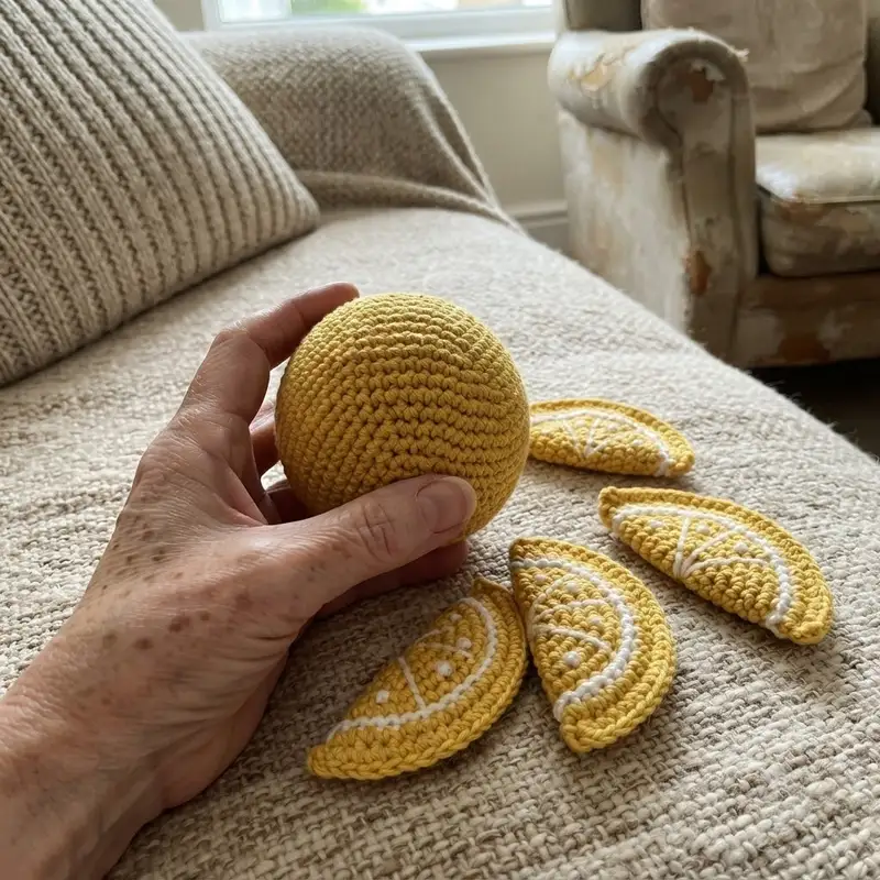 Complimentary Beginner Friendly crochet pattern: Half Lemon and Lemon Slices Amigurumi Pattern - Simple to follow guide