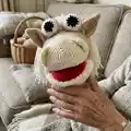 Horse Hand Puppet Amigurumi Pattern step 1 - construction progress