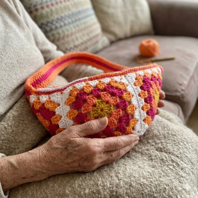 Quality crochet pattern: Crochet Granny Cross-Body Bag Pattern - Beginner Friendly level guide with complete instructions