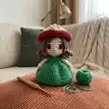 Mushroom House Amigurumi Pattern step 3 - details and accessories