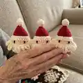 Santa Keychain Amigurumi Pattern step 4 - final assembly and finishing