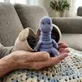 Baby Dino Amigurumi Pattern step 4 - final assembly and finishing