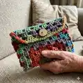 Granny Square Clutch Pattern step 4 - final assembly and finishing