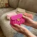 Nano and Mini Pouch Crochet Pattern step 3 - details and accessories