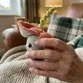 Bunny-Carrot Amigurumi Pattern step 2 - assembly progress