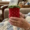 Fruit Snack Coozie Pack Pattern step 1 - construction progress