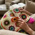 Christmas in the Sand Blanket Pattern step 1 - construction progress
