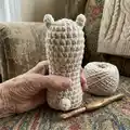 The Bowling Llama Amigurumi Pattern step 4 - final assembly and finishing