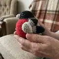 Bullfinch Amigurumi Pattern step 3 - details and accessories