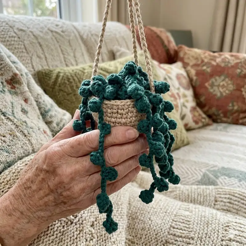 Complimentary Beginner Friendly crochet pattern: Succulent Potted Plant Pattern - Simple to follow guide