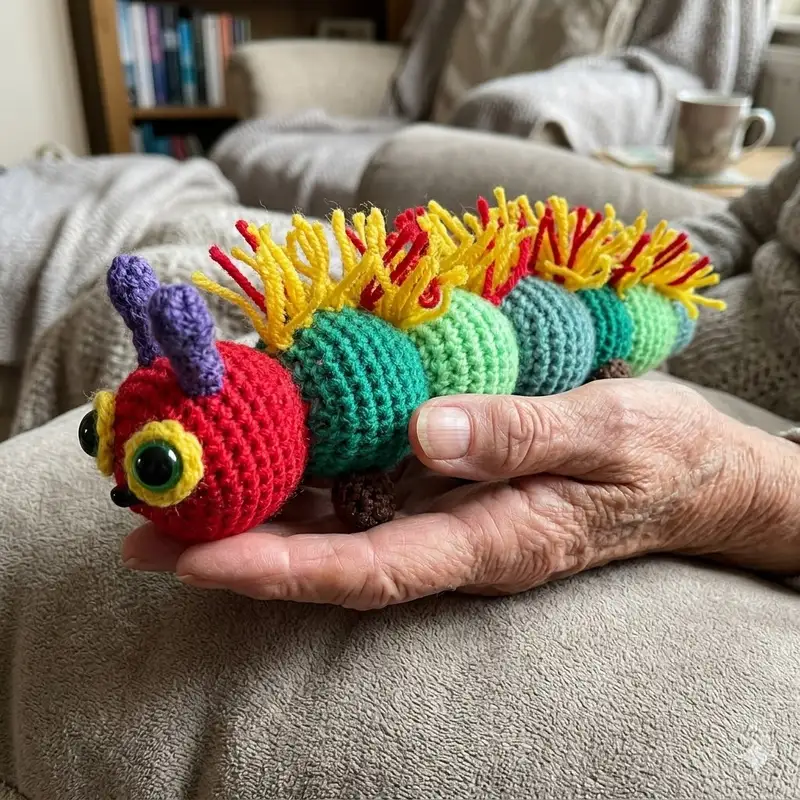 Complimentary Intermediate crochet pattern: A Hairy Caterpillar Amigurumi Pattern - Simple to follow guide