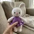 Lily Bunny Amigurumi Pattern step 4 - final assembly and finishing