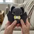 Baby Bat Amigurumi Pattern step 4 - final assembly and finishing