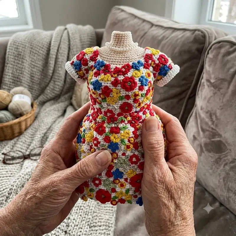 Complimentary Advanced crochet pattern: Irish Lace Floral Dress Pattern - Simple to follow guide