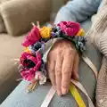 Floral Headband Pattern step 1 - construction progress