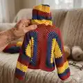 Crochet Hexi Hooded Pullover Pattern step 4 - final assembly and finishing